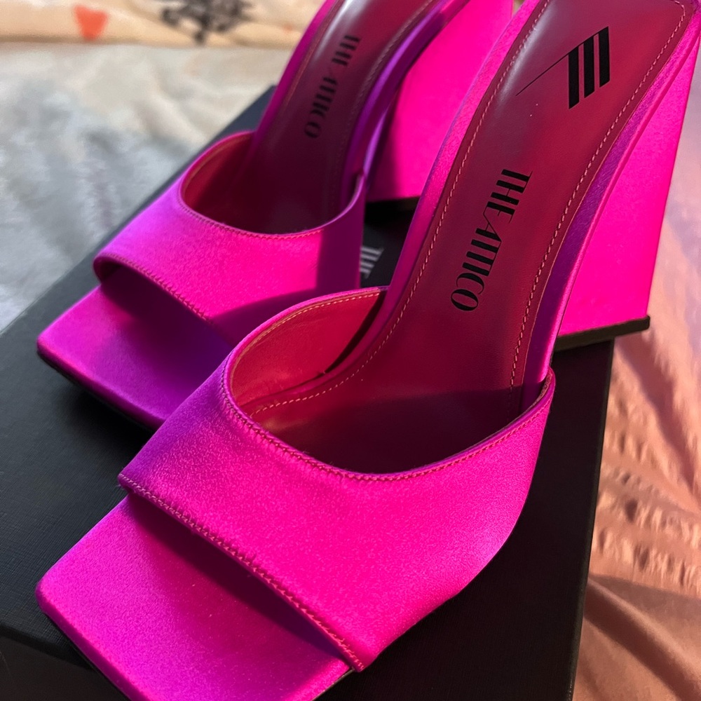 The Attico Fuchsia Heeled Sandals